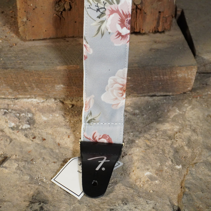 Fender Floral Guitar Strap Gray