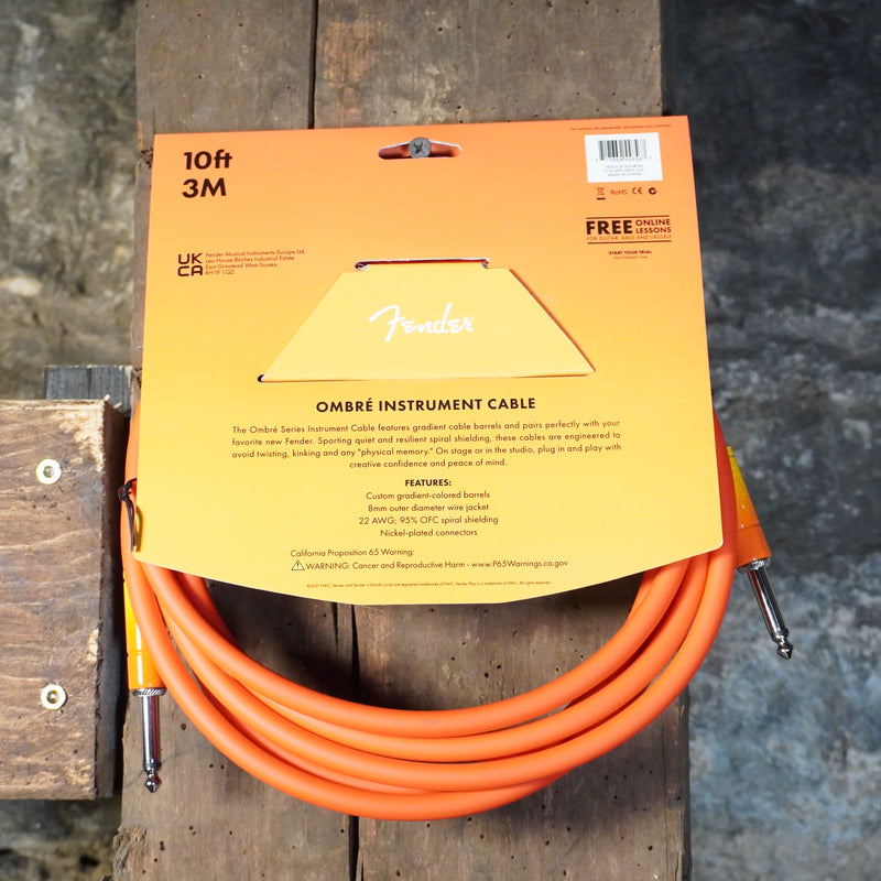 Fender Ombre Instrument Cable Tequila 10ft