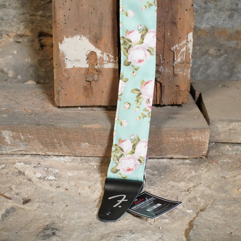 Fender Floral Guitar Strap Surf Green