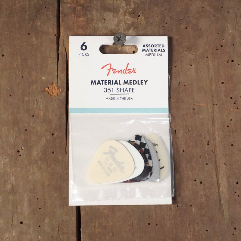 Fender Material Medley Pick 6 Pack