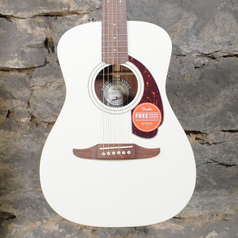 Fender Player Malibu Olympic White Walnut Fretboard Acoustic Electric