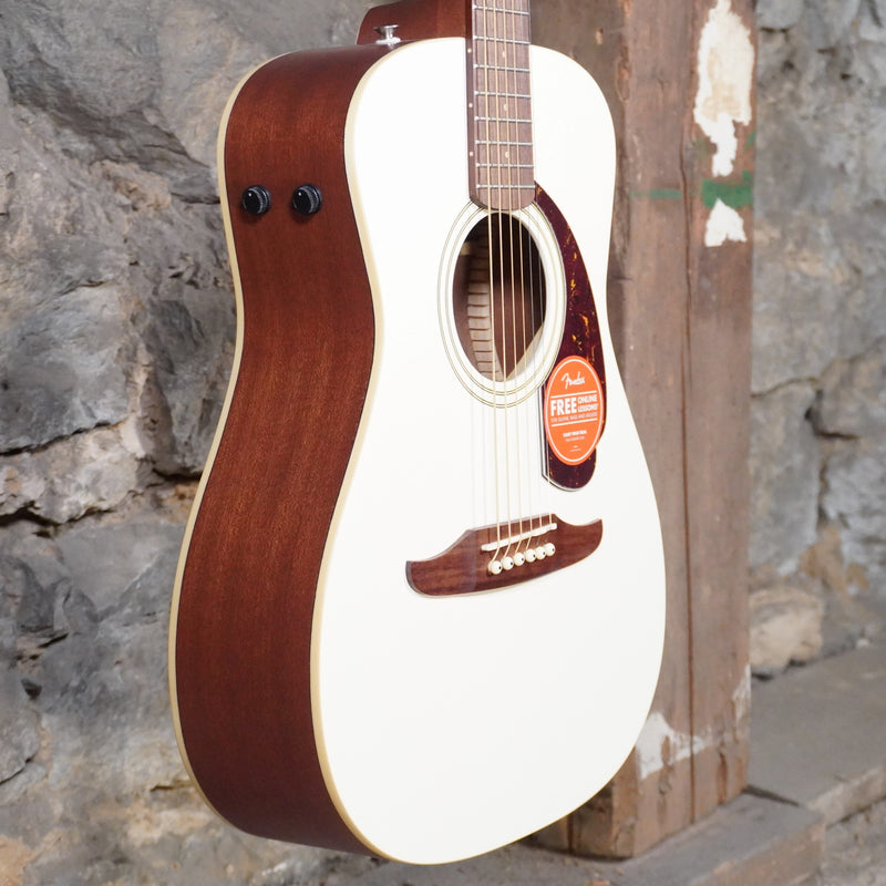 Fender Player Malibu Olympic White Walnut Fretboard Acoustic Electric