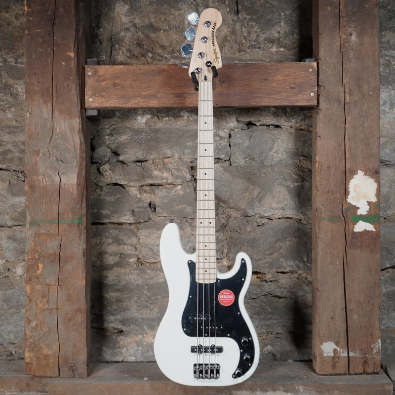 Squier Affinty Series Precision Bass PJ Olympic White Maple Fretboard