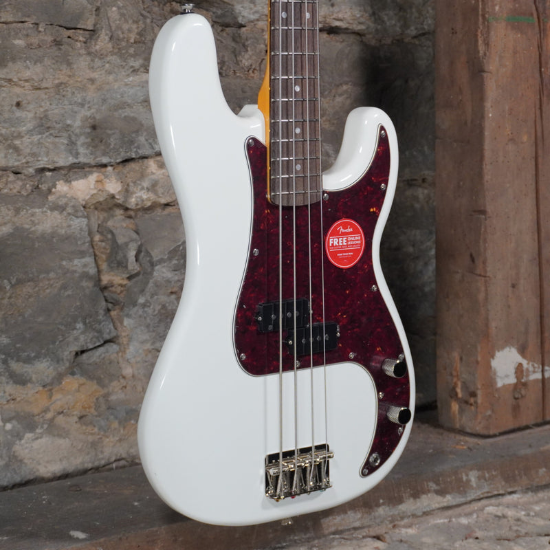 Squier Classic Vibe 60’s P-Bass Olympic White Indian Laurel Fretboard