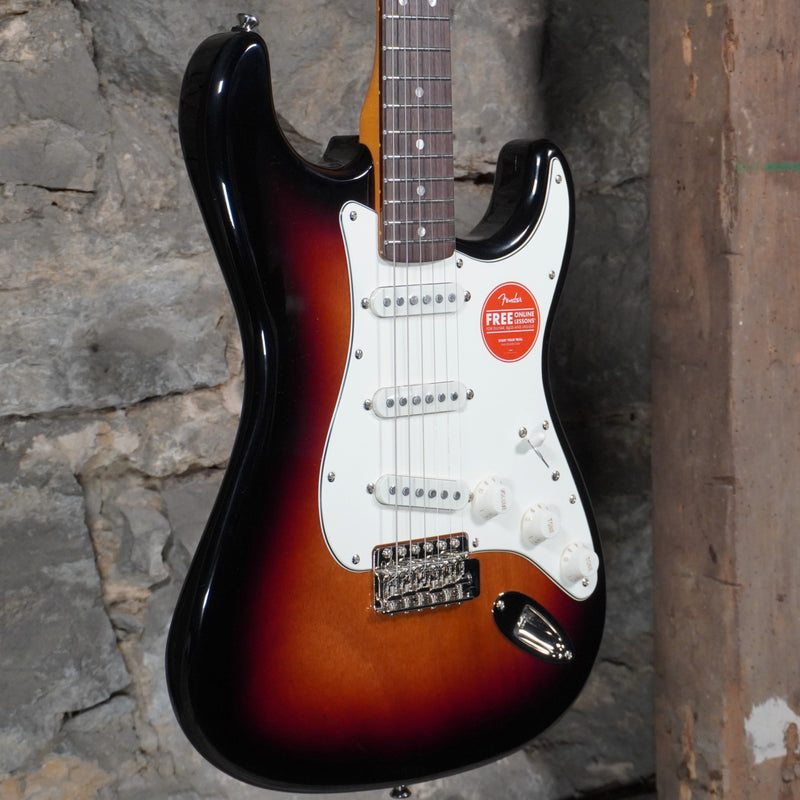 Squier Classic Vibe 60’s Stratocaster 3-Color Sunburst Indian Laurel Freboard