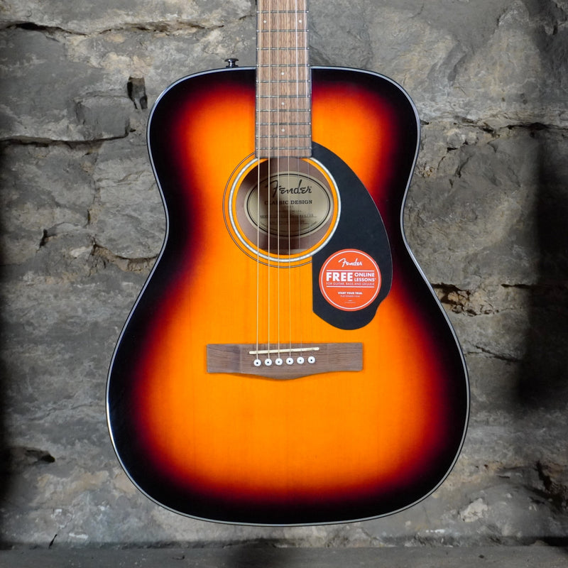 Fender CC-60 Concert Acoustic Guitar 3-Color Sunburst