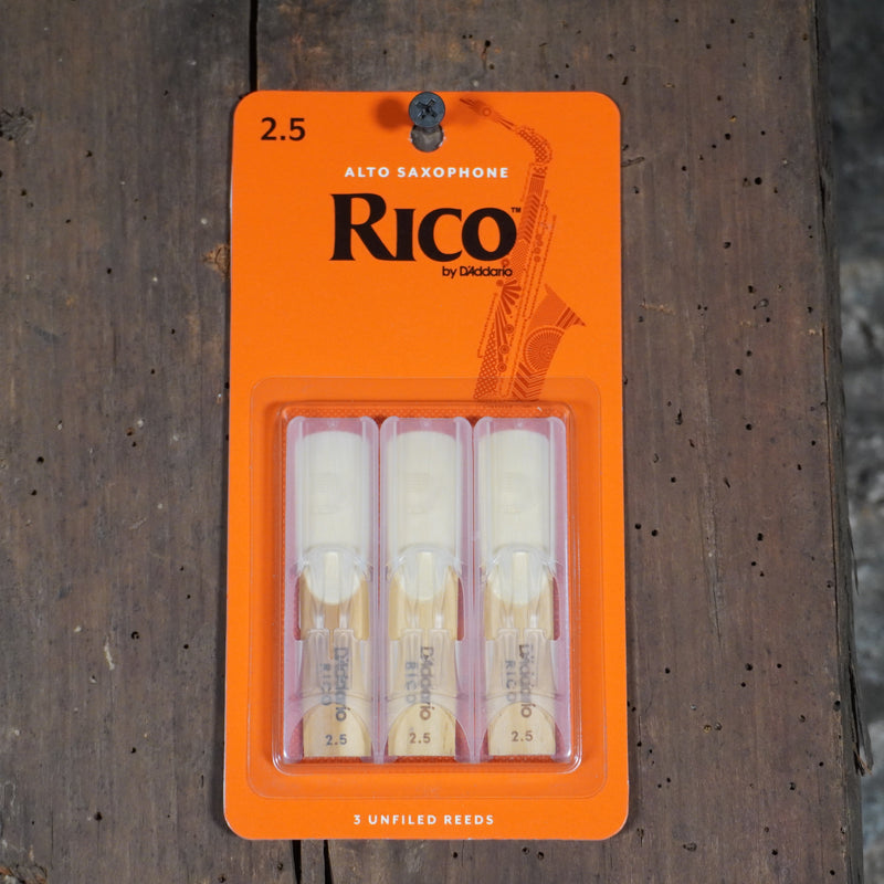 Rico Alto Sax Reeds 3 - Pack 2.5