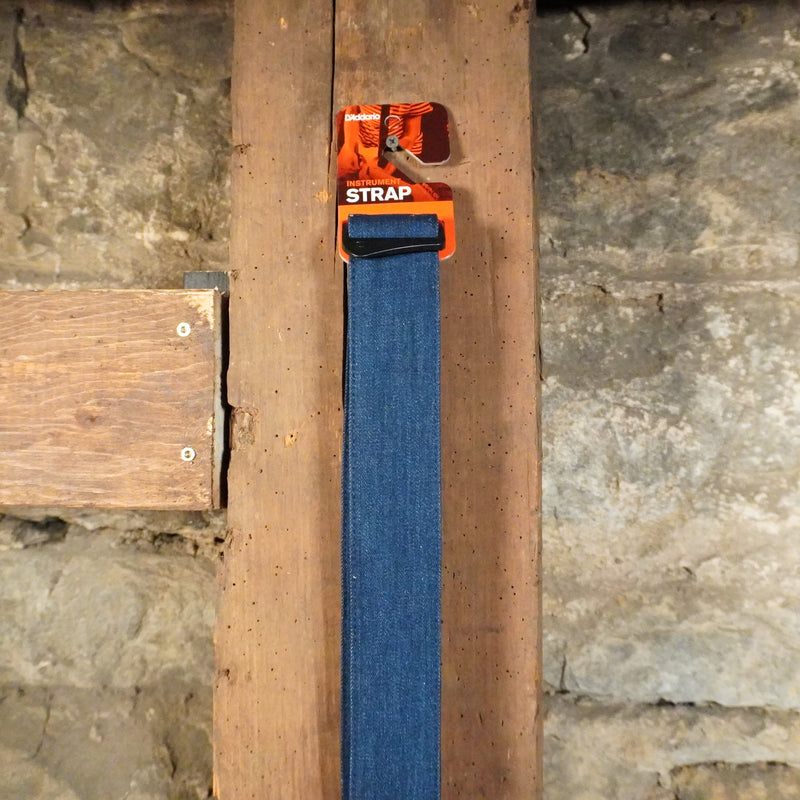 D'addario Basic Denim Guitar Strap Blue