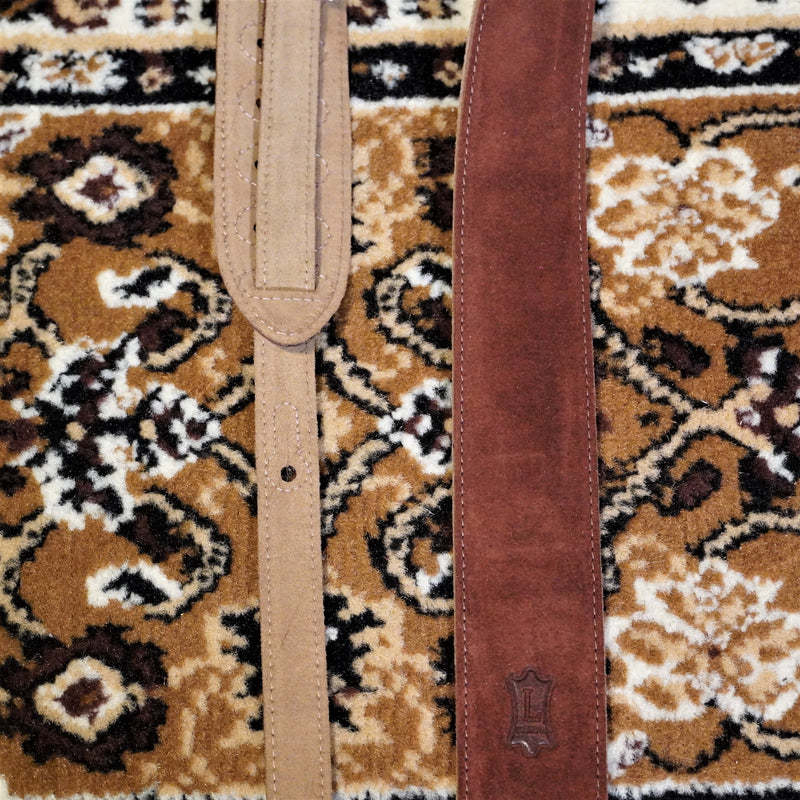 Levy's Strap Suede Guitar Strap in Brown