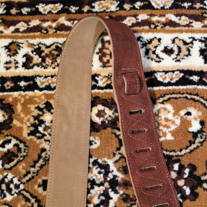 Levy's Strap Suede Guitar Strap in Brown